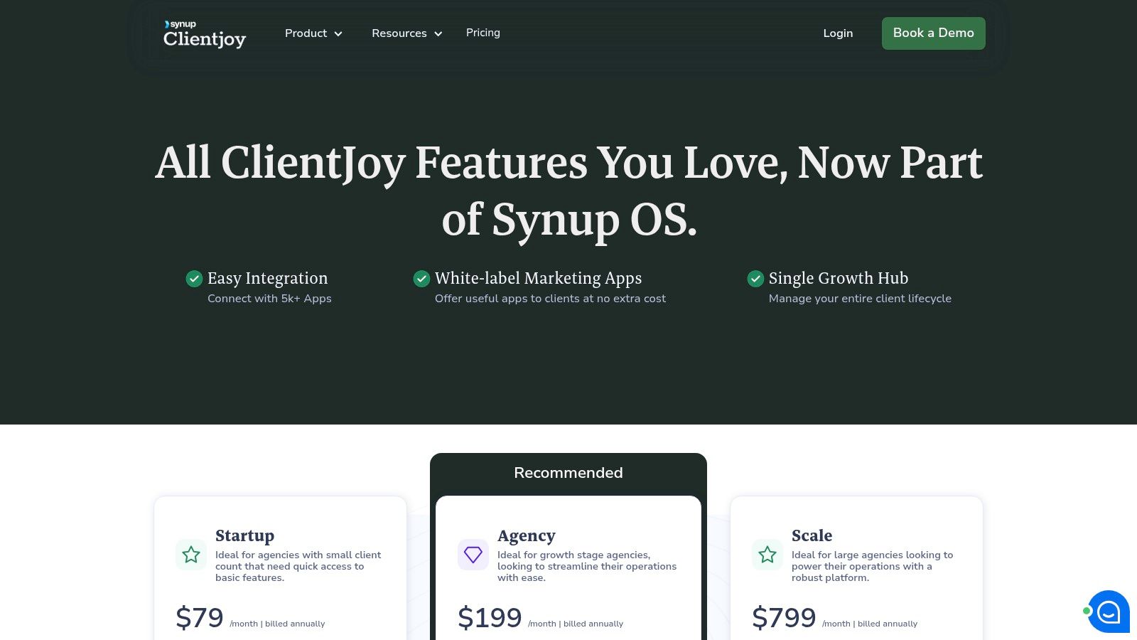 ClientJoy (now part of Synup OS)