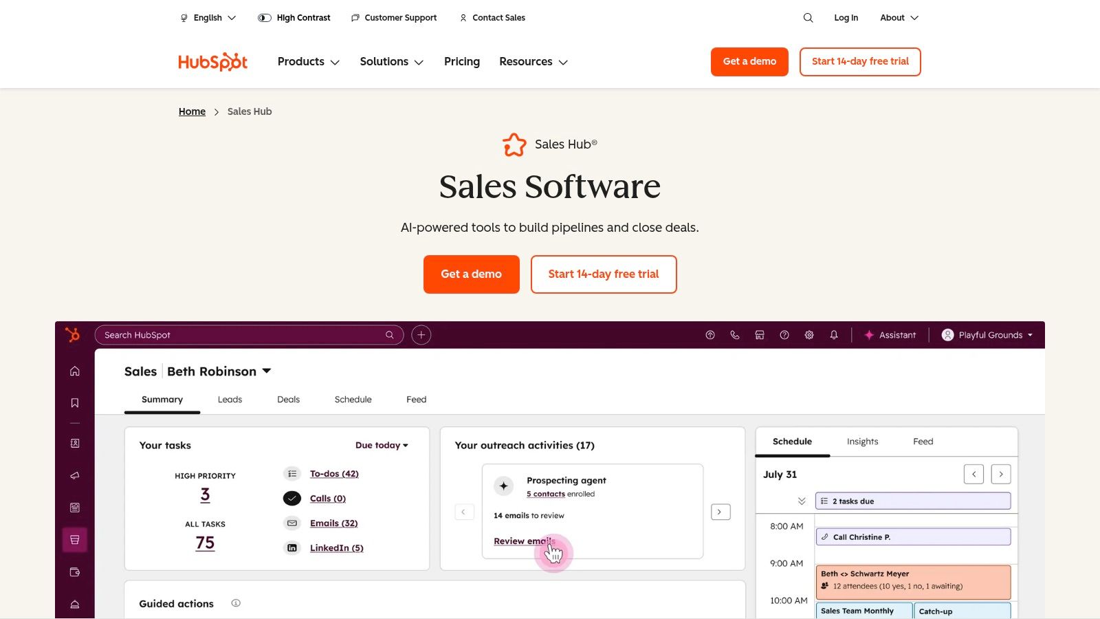 HubSpot CRM (Sales Hub)