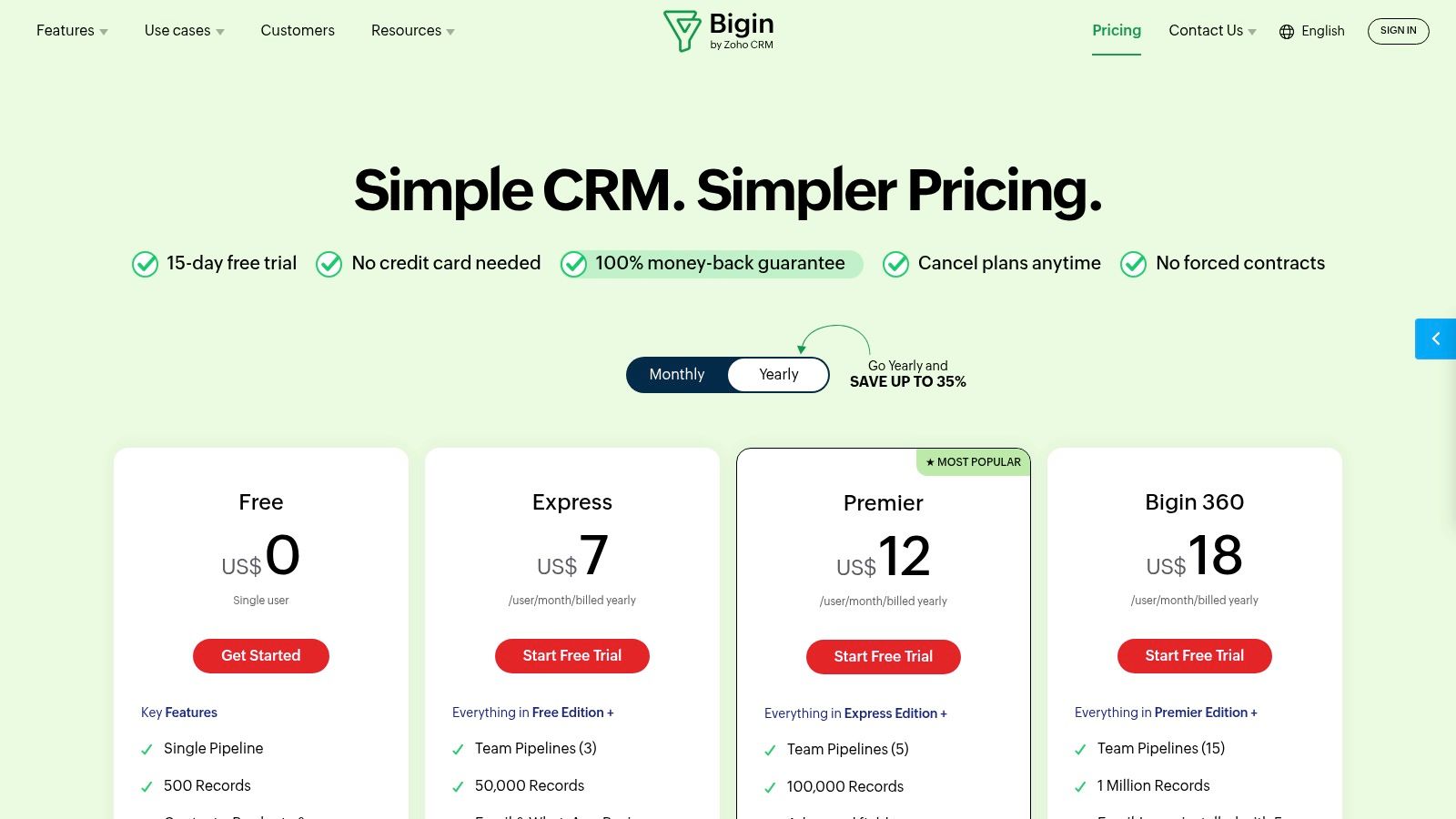 Bigin by Zoho CRM