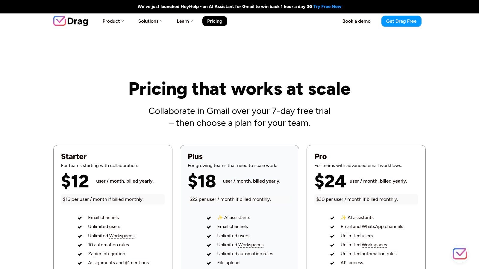 Drag (for Gmail)