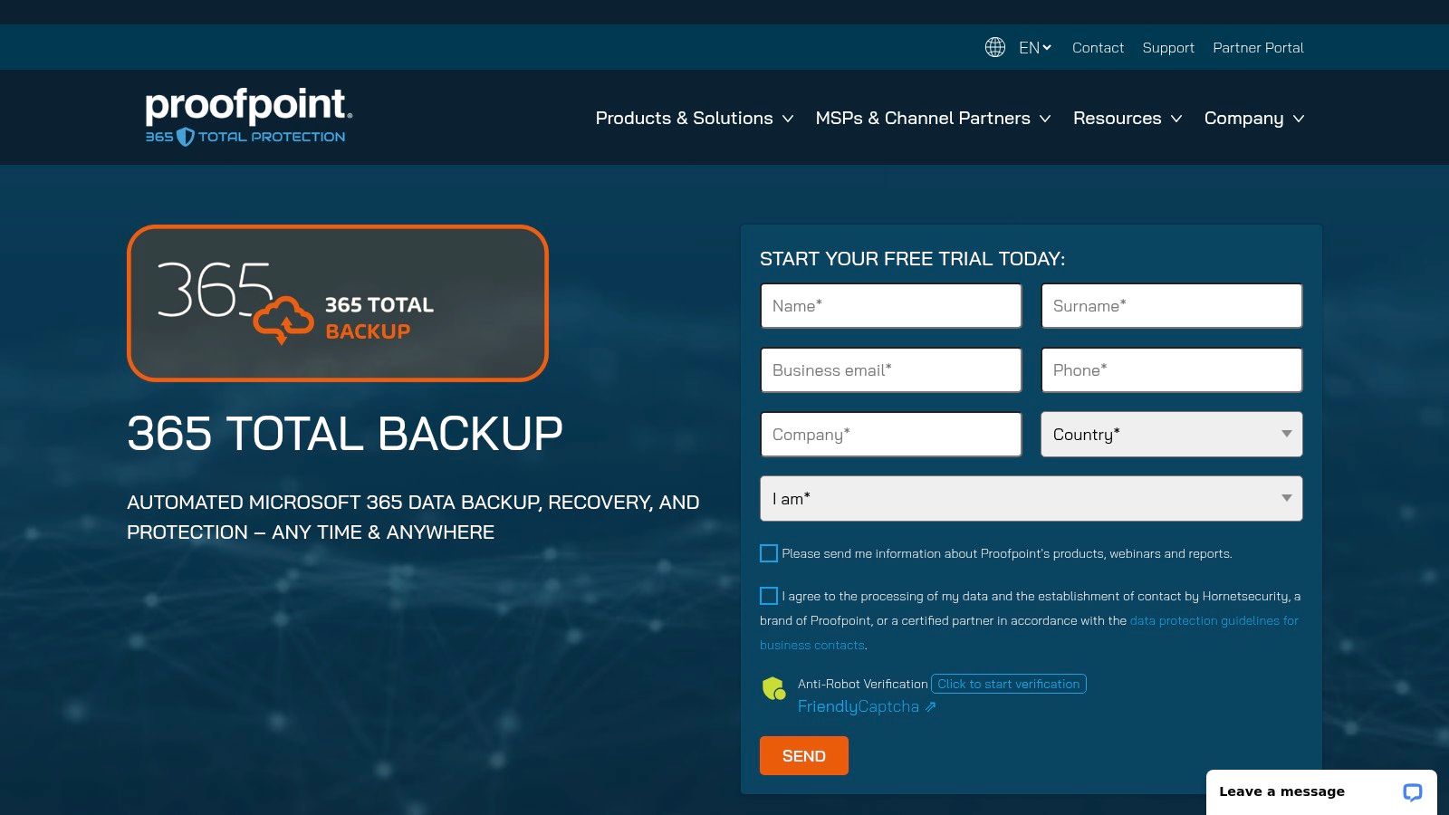 Hornetsecurity 365 Total Backup
