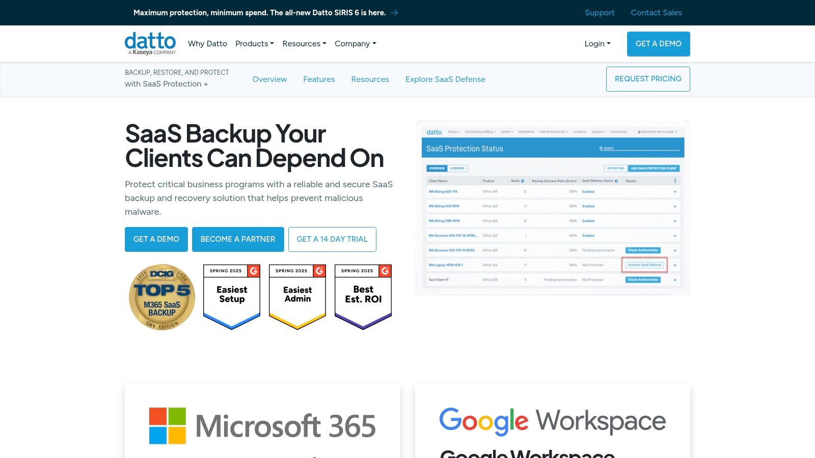 Datto SaaS Protection (formerly Backupify)