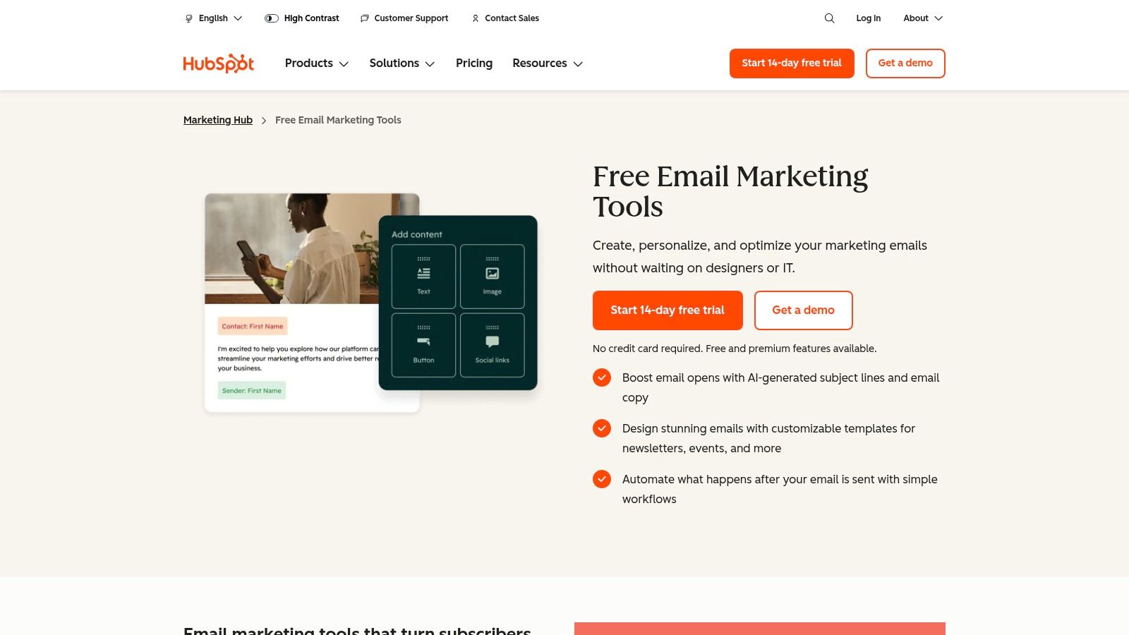 HubSpot (Email Marketing in Marketing Hub)