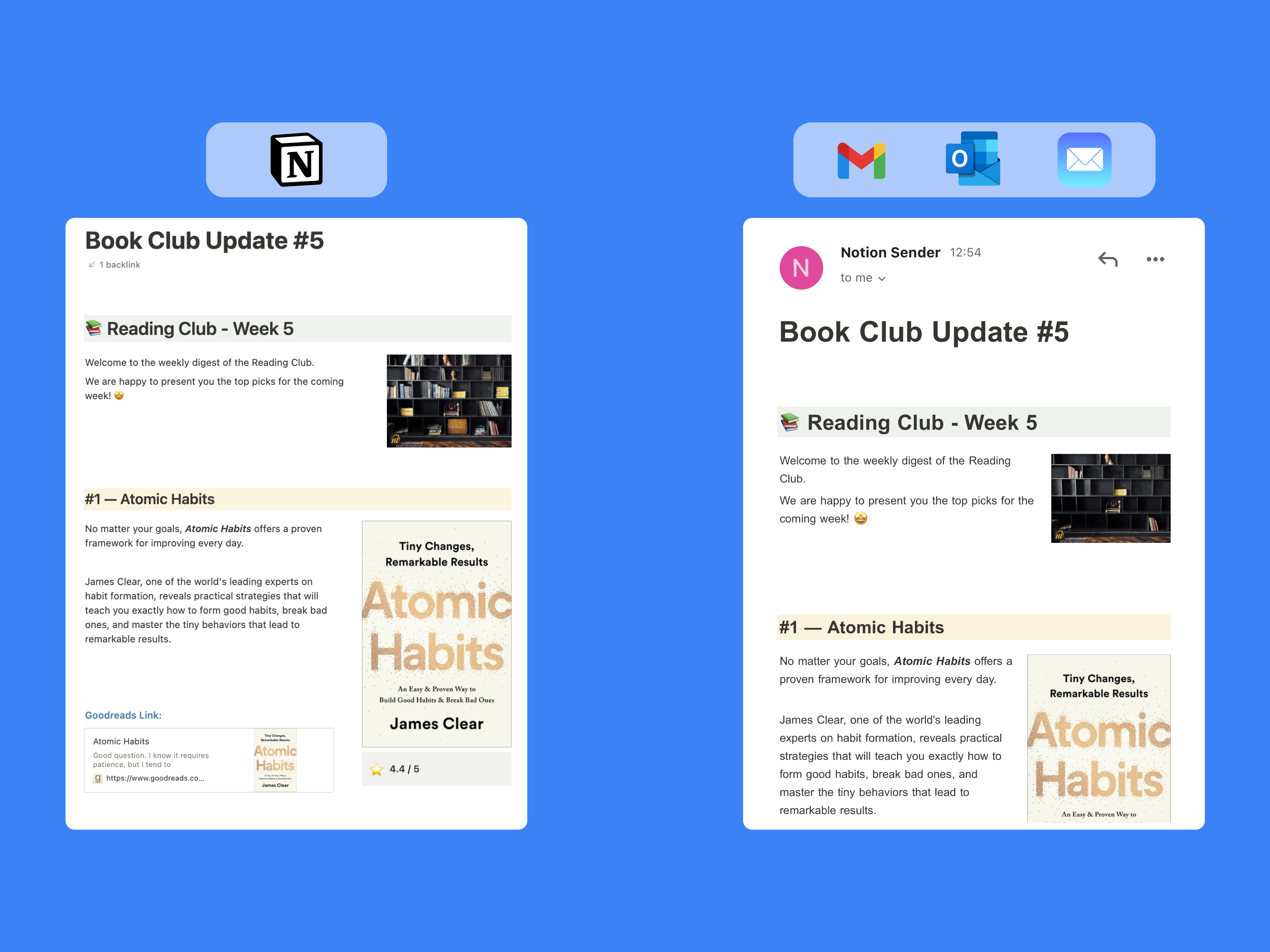 How to create an email in Notion