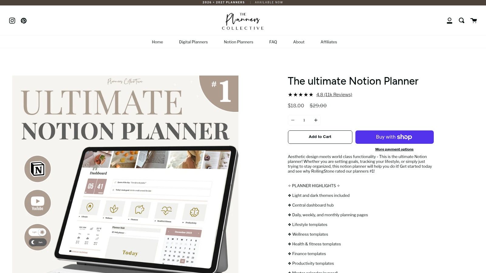 The Planners Collective – The Ultimate Notion Planner