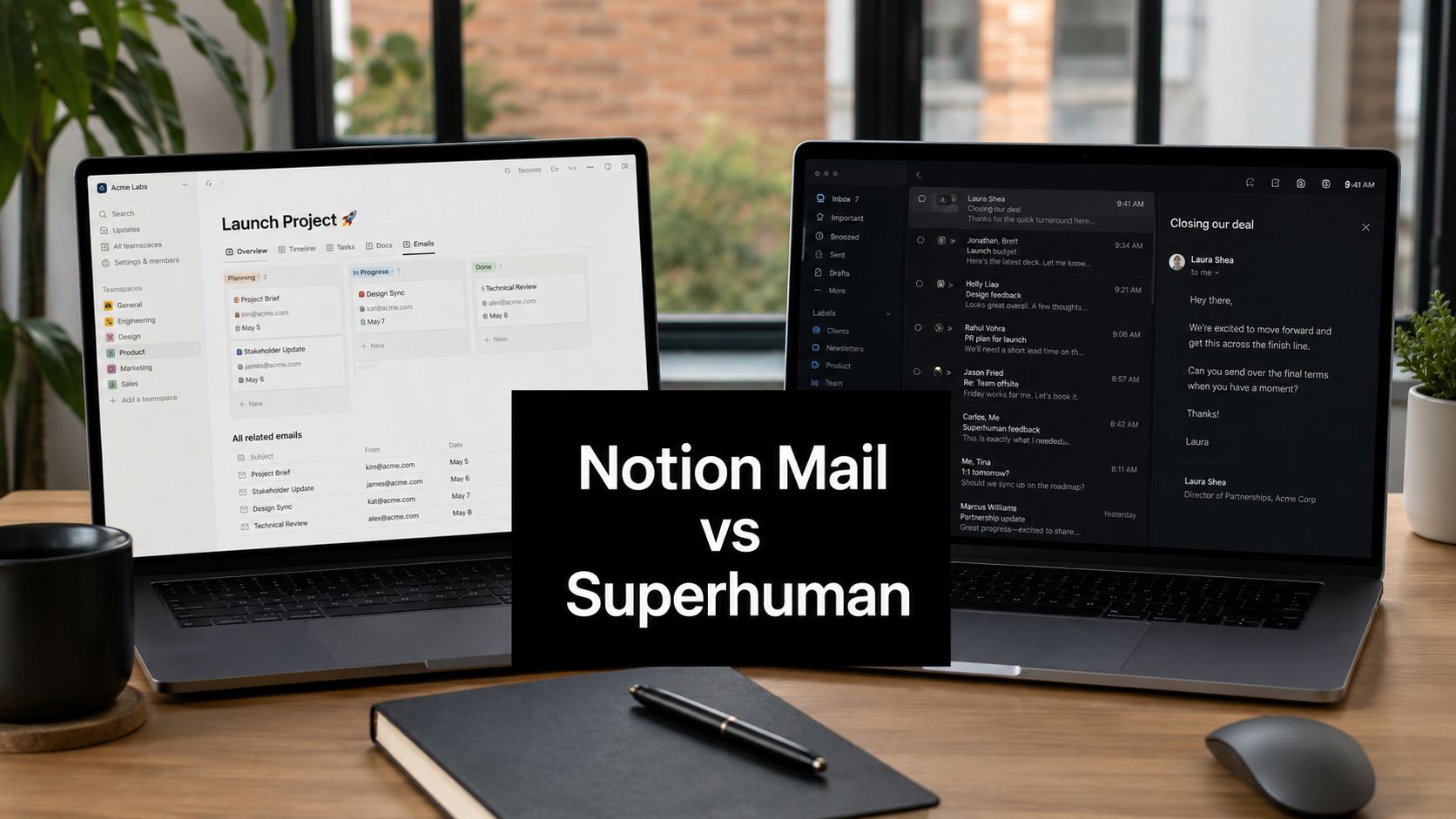 Notion Mail vs Superhuman: Which Is Right for You in 2026?