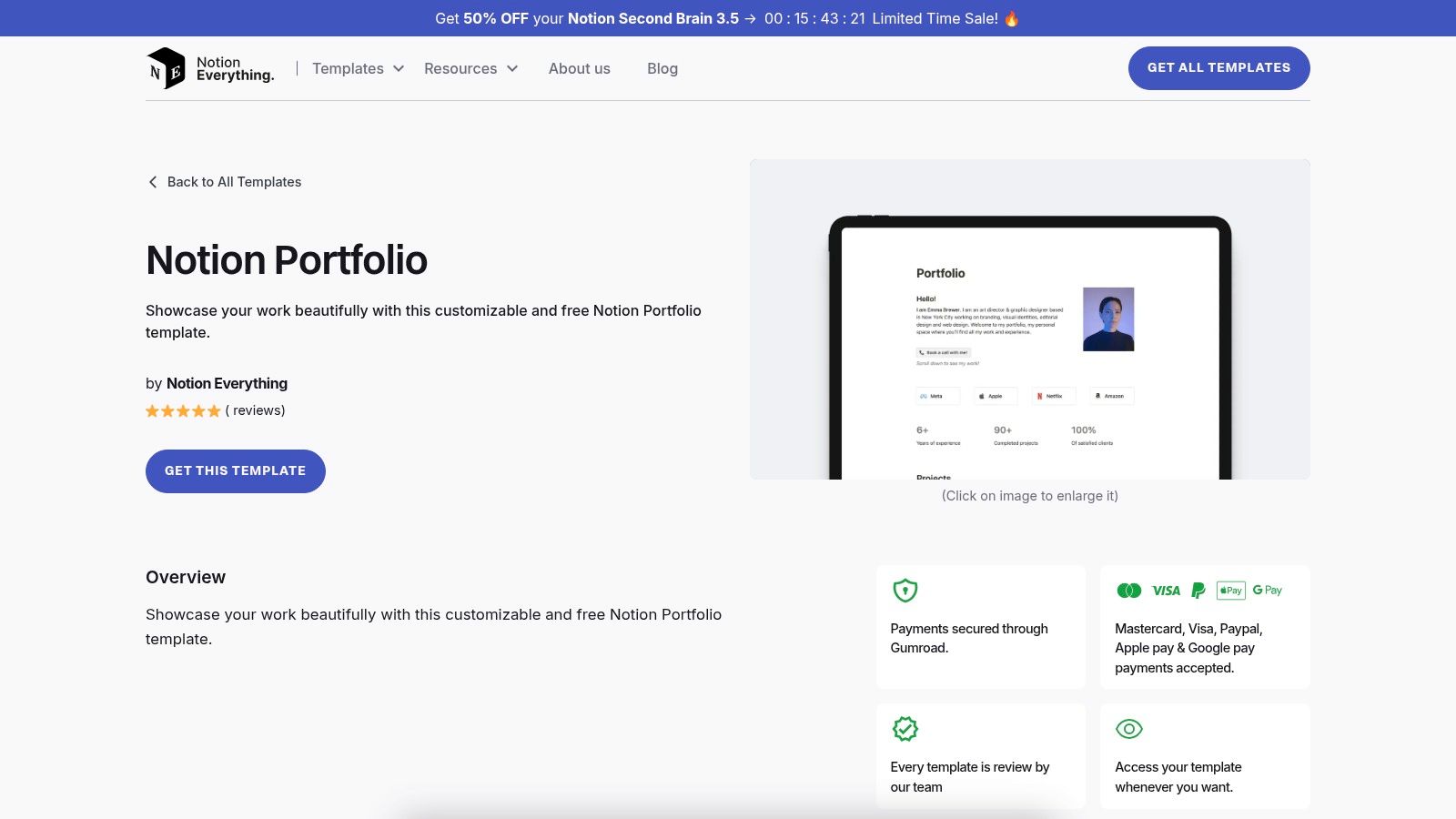 Notion Portfolio (Notion Everything)