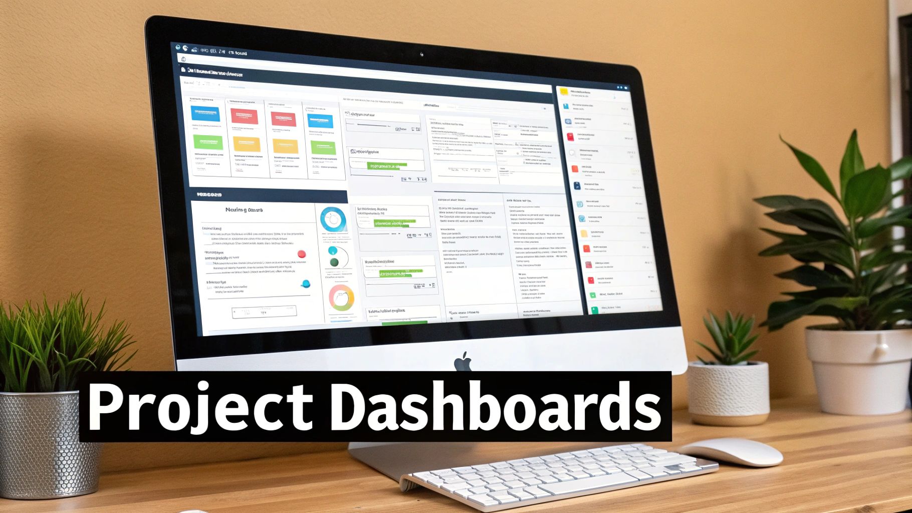 A visual representation of a Notion Kanban board view for project management