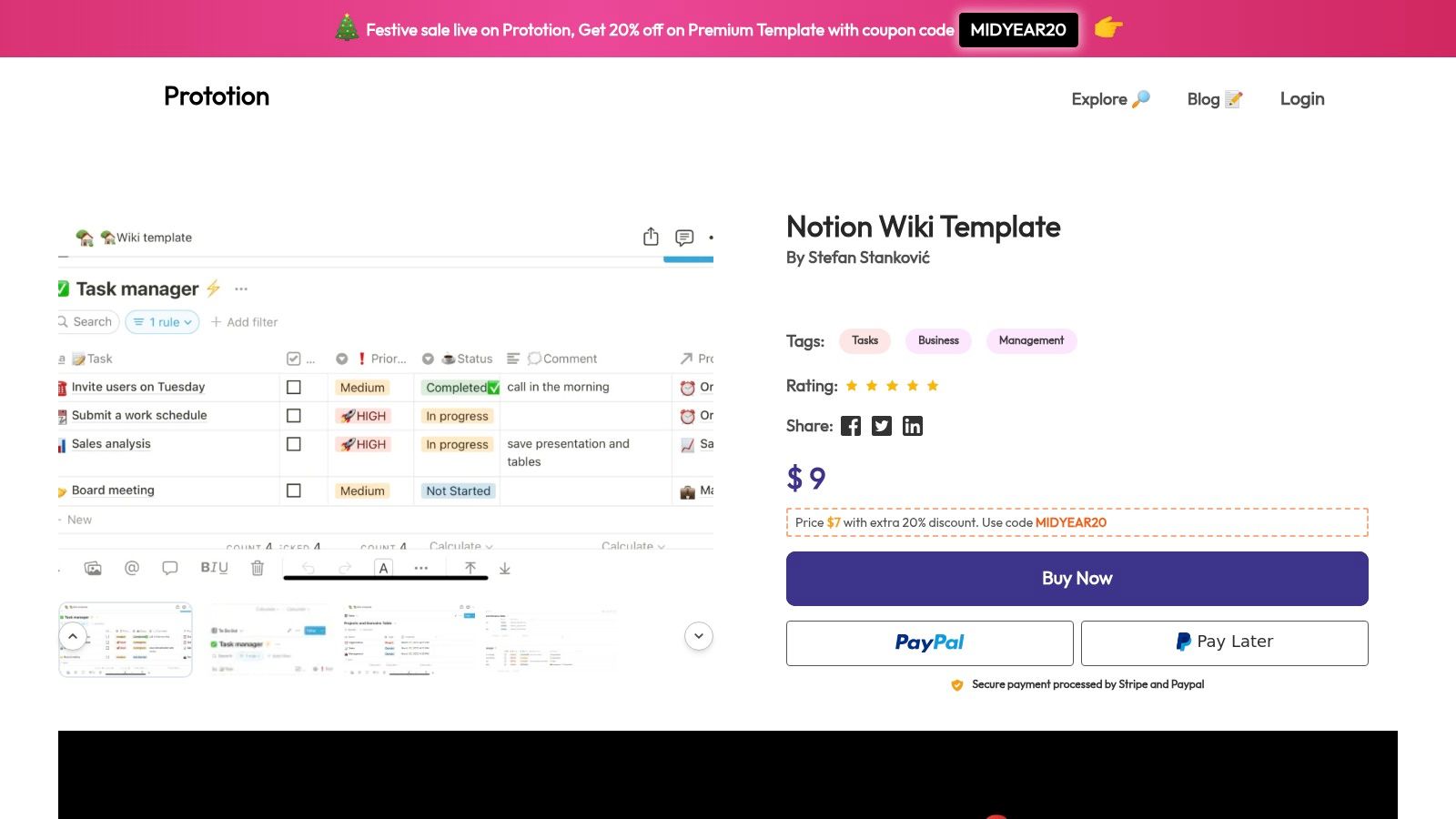 Notion Wiki Template (Prototion)