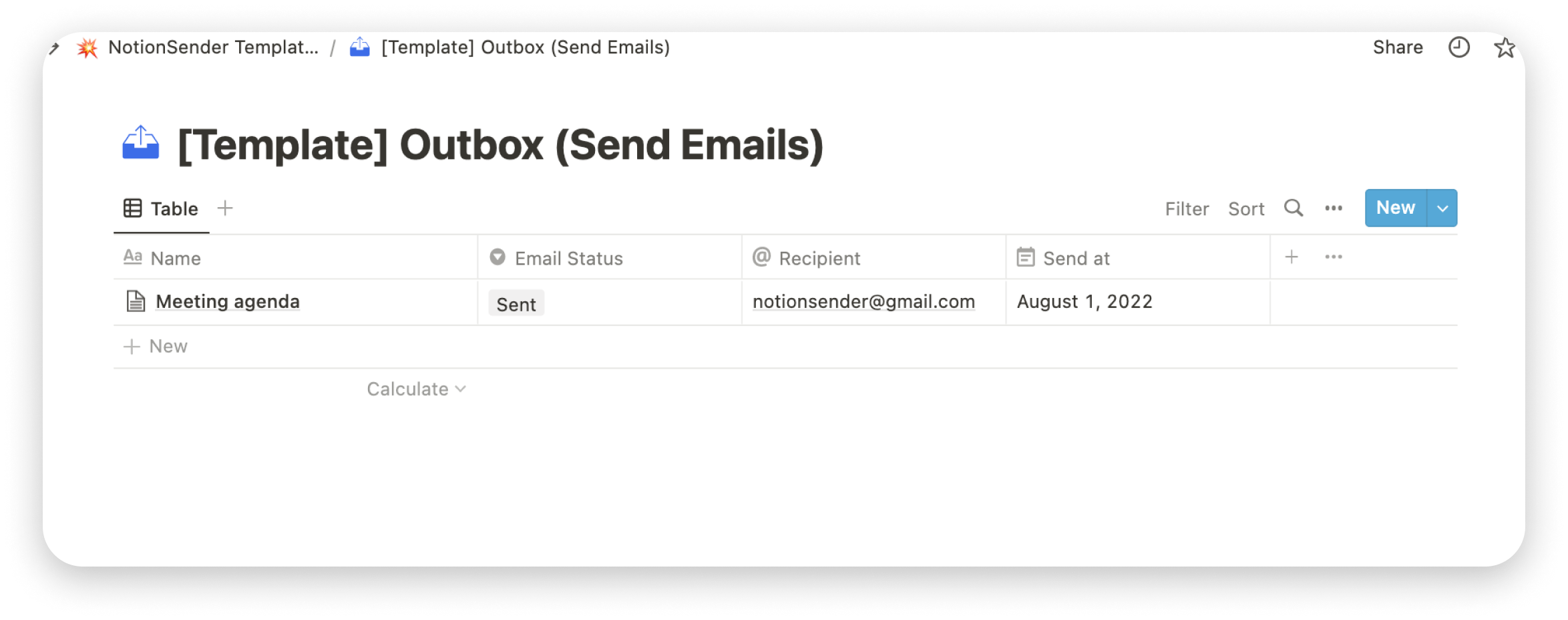 Email Outbox